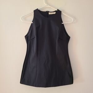 Aeron High Neck Black Top